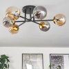 Chehalis Ceiling Light - glass 10 cm gold, black, 6-light sources