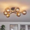 Chehalis Ceiling Light - glass 12 cm gold, black, 6-light sources