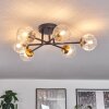 Chehalis Ceiling Light - glass 10 cm gold, black, 6-light sources