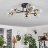 Chehalis Ceiling Light - glass 10 cm gold, black, 6-light sources