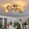 Chehalis Ceiling Light - glass 15 cm gold, black, 6-light sources