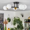 Chehalis Ceiling Light - glass 10 cm gold, black, 6-light sources