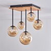 Chehalis Ceiling Light - glass 10 cm, 12 cm, 15 cm Ecru, black, 5-light sources
