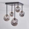 Chehalis Ceiling Light - glass 10 cm, 12 cm, 15 cm gold, black, 5-light sources
