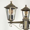 Loria Lamp Post brown, gold, black, 3-light sources
