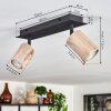 Postigo Ceiling Light black, 2-light sources