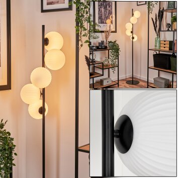 Remaisnil Floor Lamp - glass 15 cm white, 5-light sources