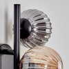 Chehalis Wall Light - glass 10 cm Amber, Smoke-coloured, 3-light sources