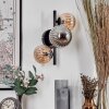 Chehalis Wall Light - glass 10 cm, 12 cm Amber, Smoke-coloured, 3-light sources