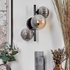 Chehalis Wall Light - glass 10 cm, 12 cm Amber, Smoke-coloured, 3-light sources