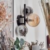 Chehalis Wall Light - glass 10 cm, 12 cm Amber, Smoke-coloured, 3-light sources