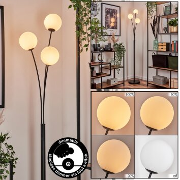 Bernado Floor Lamp - glass 12 cm white, 3-light sources