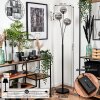 Bernado Floor Lamp - glass 15 cm Smoke-coloured, 3-light sources