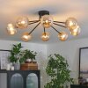 Chehalis Ceiling Light - glass 12 cm gold, black, 8-light sources