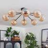 Chehalis Ceiling Light - glass 15 cm gold, black, 8-light sources