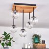 Chehalis Ceiling Light - glass 10 cm Ecru, black, 5-light sources