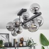 Chehalis Ceiling Light - glass 10 cm, 12 cm, 15 cm Smoke-coloured, 10-light sources