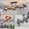 Chehalis Ceiling Light - glass 10 cm, 12 cm, 15 cm clear, Smoke-coloured, 10-light sources