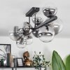 Chehalis Ceiling Light - glass 10 cm, 12 cm, 15 cm clear, Smoke-coloured, 10-light sources