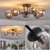 Chehalis Ceiling Light - glass 12 cm Smoke-coloured, 6-light sources