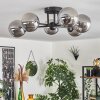 Chehalis Ceiling Light - glass 12 cm Smoke-coloured, 6-light sources