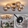 Chehalis Ceiling Light - glass 15 cm Smoke-coloured, 6-light sources