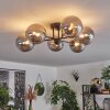 Chehalis Ceiling Light - glass 15 cm Smoke-coloured, 6-light sources