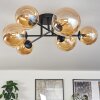 Chehalis Ceiling Light - glass 12 cm, 15 cm Amber, 6-light sources