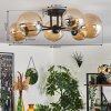 Chehalis Ceiling Light - glass 12 cm, 15 cm Amber, 6-light sources