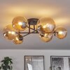 Chehalis Ceiling Light - glass 12 cm, 15 cm Amber, 6-light sources