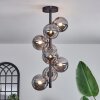 Chehalis Ceiling Light - glass 12 cm Smoke-coloured, 8-light sources