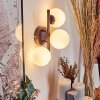 Chehalis Wall Light - glass 10 cm white, 3-light sources