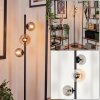 Remaisnil Floor Lamp - glass 10 cm, 12 cm Amber, Smoke-coloured, 3-light sources