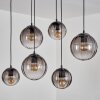 Evolene Pendant Light black, 6-light sources