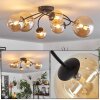 Chehalis Ceiling Light - glass 10 cm, 12 cm, 15 cm Amber, 6-light sources