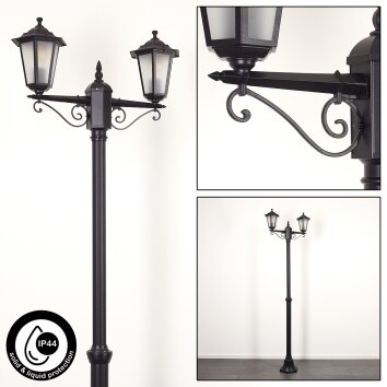 Loria Lamp Post black, 2-light sources