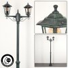 Loria Lamp Post green, black, 2-light sources