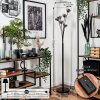 Bernado Floor Lamp - glass 10 cm clear, Smoke-coloured, 6-light sources