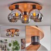 Koyoto Ceiling Light - glass 15 cm Ecru, black, 5-light sources