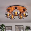 Koyoto Ceiling Light - glass 15 cm Ecru, black, 5-light sources
