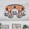 Koyoto Ceiling Light - glass 15 cm Ecru, black, 5-light sources