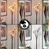 Bernado Floor Lamp - glass 12 cm silver, 6-light sources