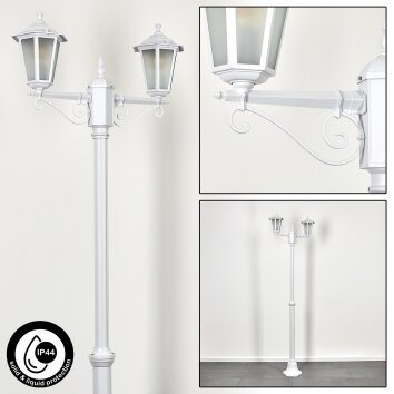 Loria Lamp Post white, 2-light sources