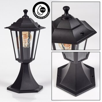 Loria pedestal light black, 1-light source