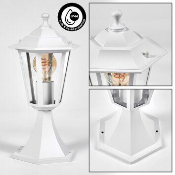 Loria pedestal light white, 1-light source