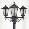Loria Lamp Post black, 3-light sources