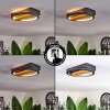 Cornol Ceiling Light LED Ecru, black, 1-light source