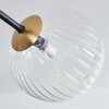 Chehalis Ceiling Light - glass 15 cm gold, black, 8-light sources