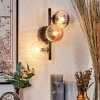Chehalis Wall Light - glass 10 cm Amber, clear, Smoke-coloured, 3-light sources