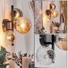 Chehalis Wall Light - glass 10 cm, 12 cm Amber, clear, Smoke-coloured, 3-light sources